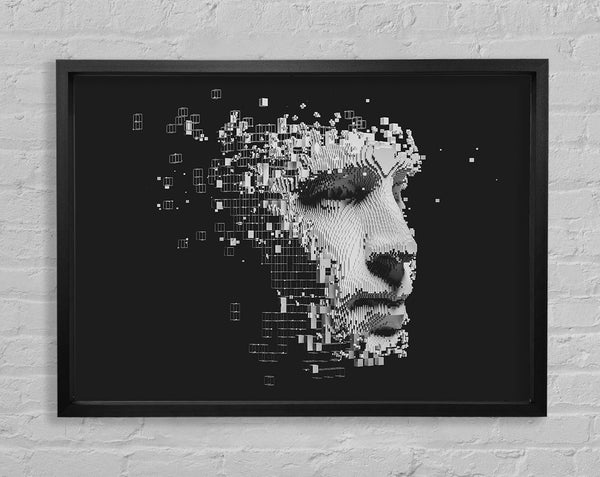 Break Away Face Framed Print
