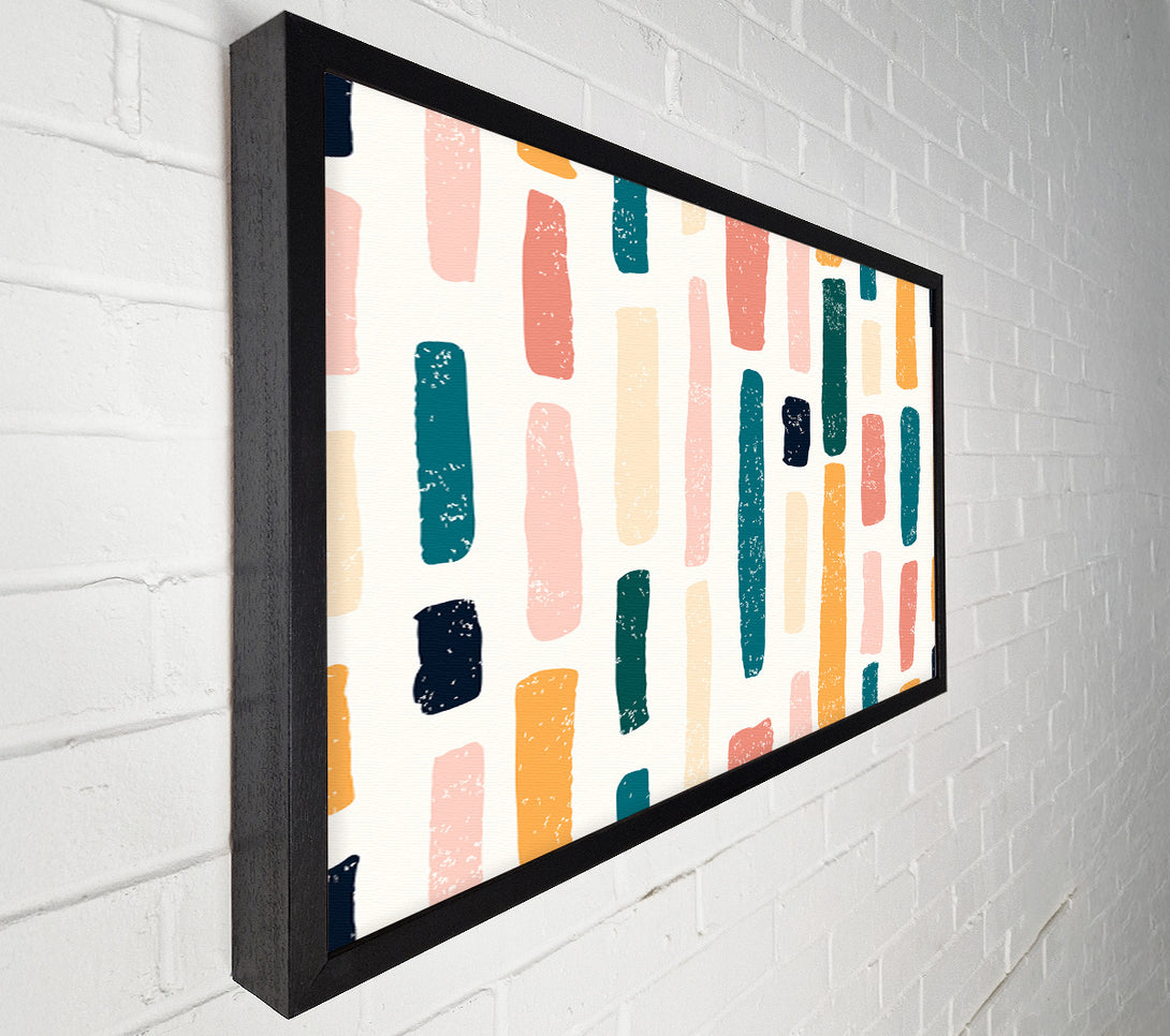  A Canvas Print of Lines Of Pastel Canvas Wall Art