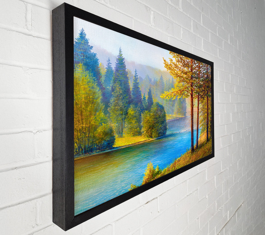  A Canvas Print of The Blue Lake Of Nebraska Canvas Art