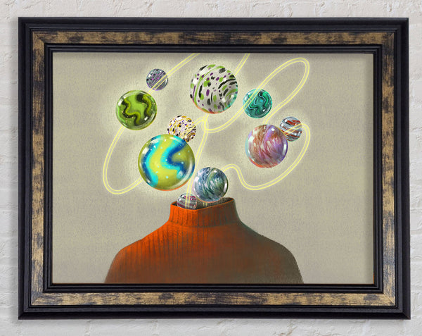 Head Of The Universe Framed Print