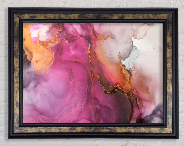 Coloured Textures Water Framed Print