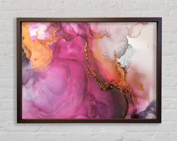 Coloured Textures Water Framed Print