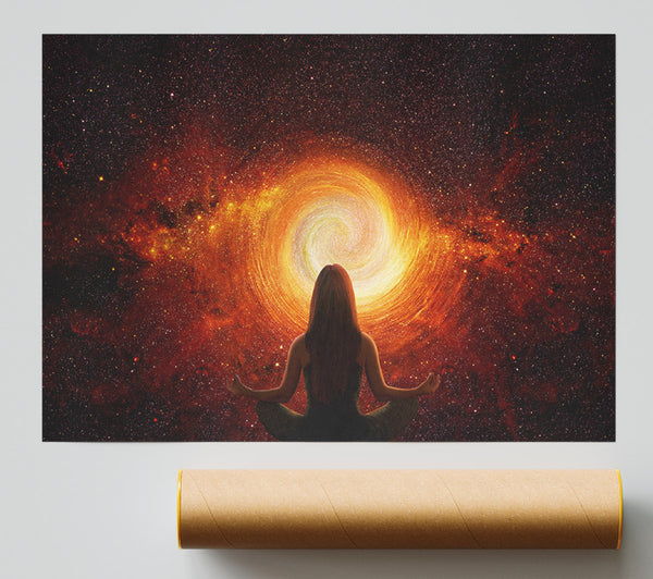 Meditation In Space Poster
