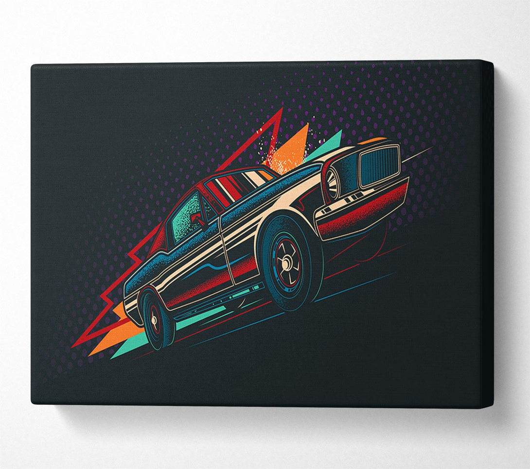  A Canvas Print of Ford Mustang Speed Canvas Art