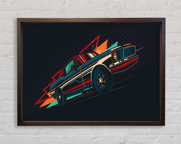 Ford Mustang Speed Framed Print