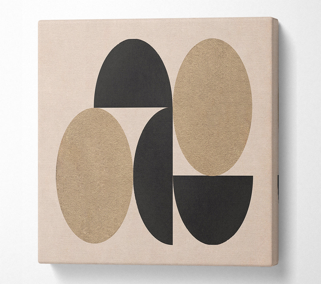  A Canvas Print of Semi Circle Simplicity Canvas Art