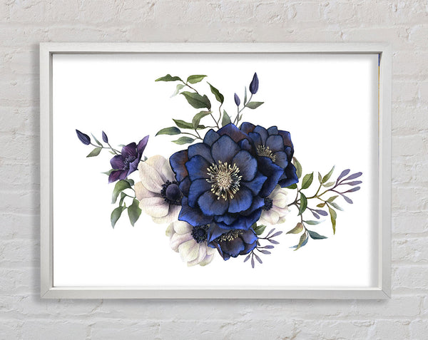Blue Flower Beauty Framed Print
