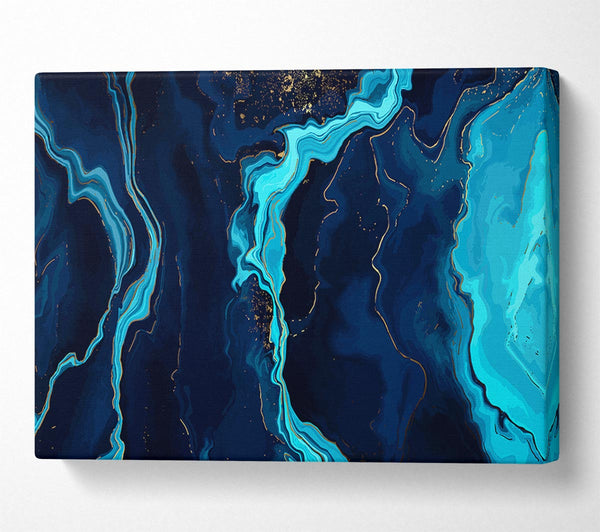  A Canvas Print of Natural Blues Of Stone Canvas Print