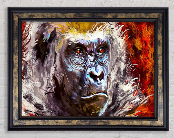 The Serious Gorilla Framed Print