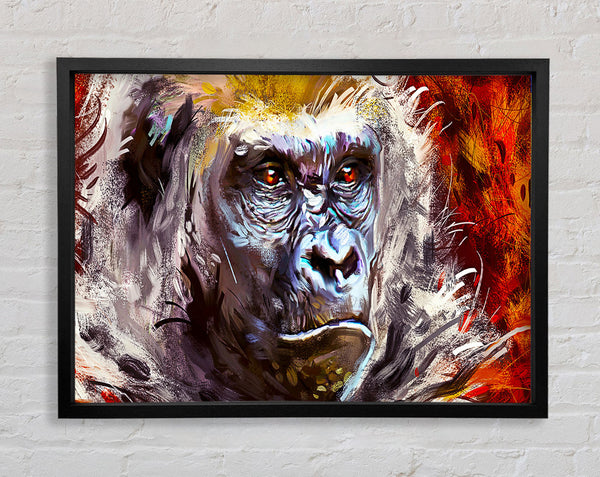 The Serious Gorilla Framed Print
