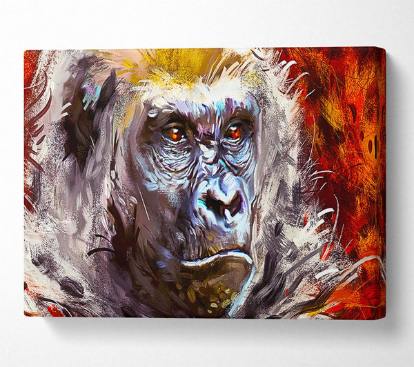  A Canvas Print of The Serious Gorilla Canvas Art
