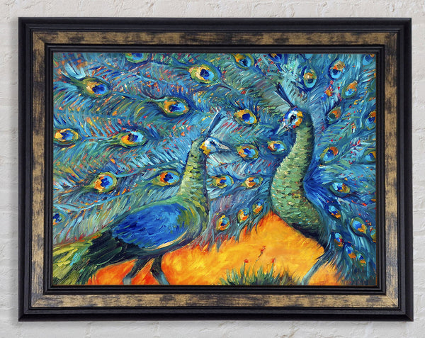 The Supreme Peacock Framed Print