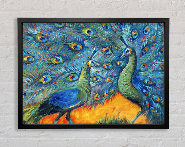 The Supreme Peacock Framed Print