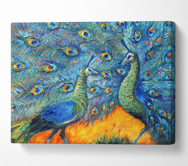  A Canvas Print of The Supreme Peacock Canvas Wall Art