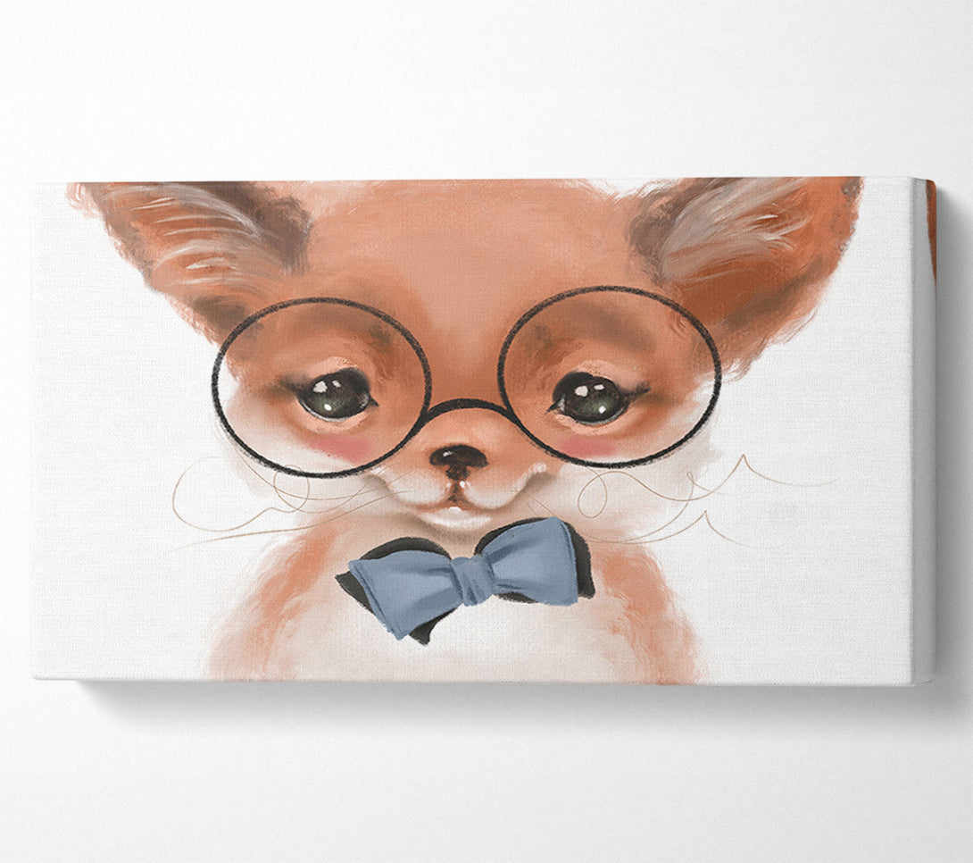  A Canvas Print of Little Puppy Glasses Canvas Print