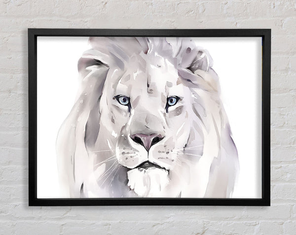 The Grey Lion Framed Print