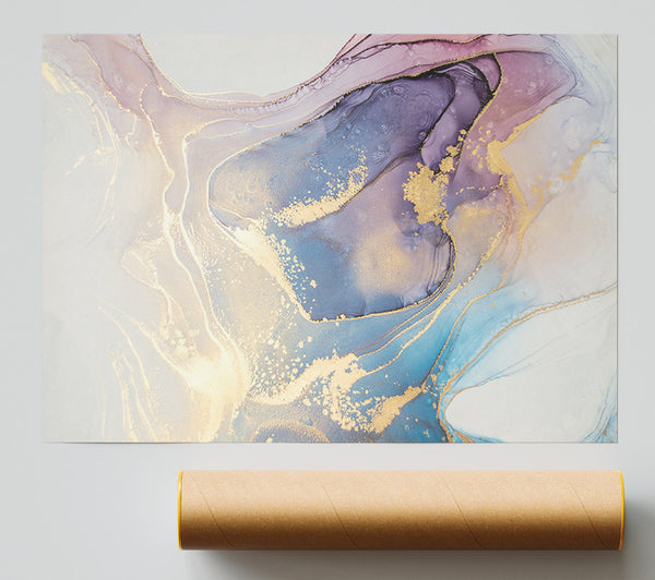 Stunning Glitter Marble Poster