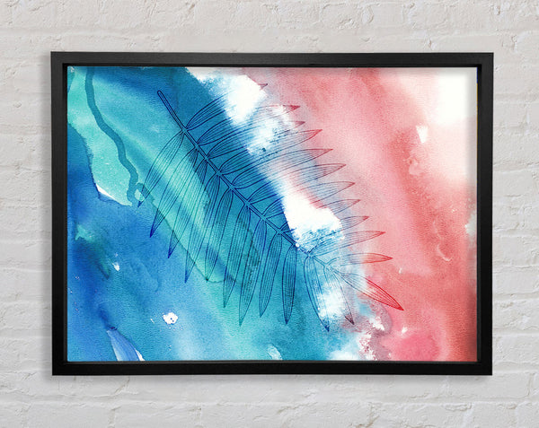 The Fern On Watercolour Framed Print