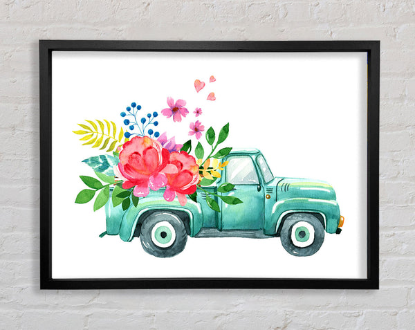 Pick Up Flowers Framed Print