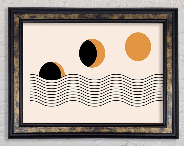 The Sun Above The Sea Framed Print