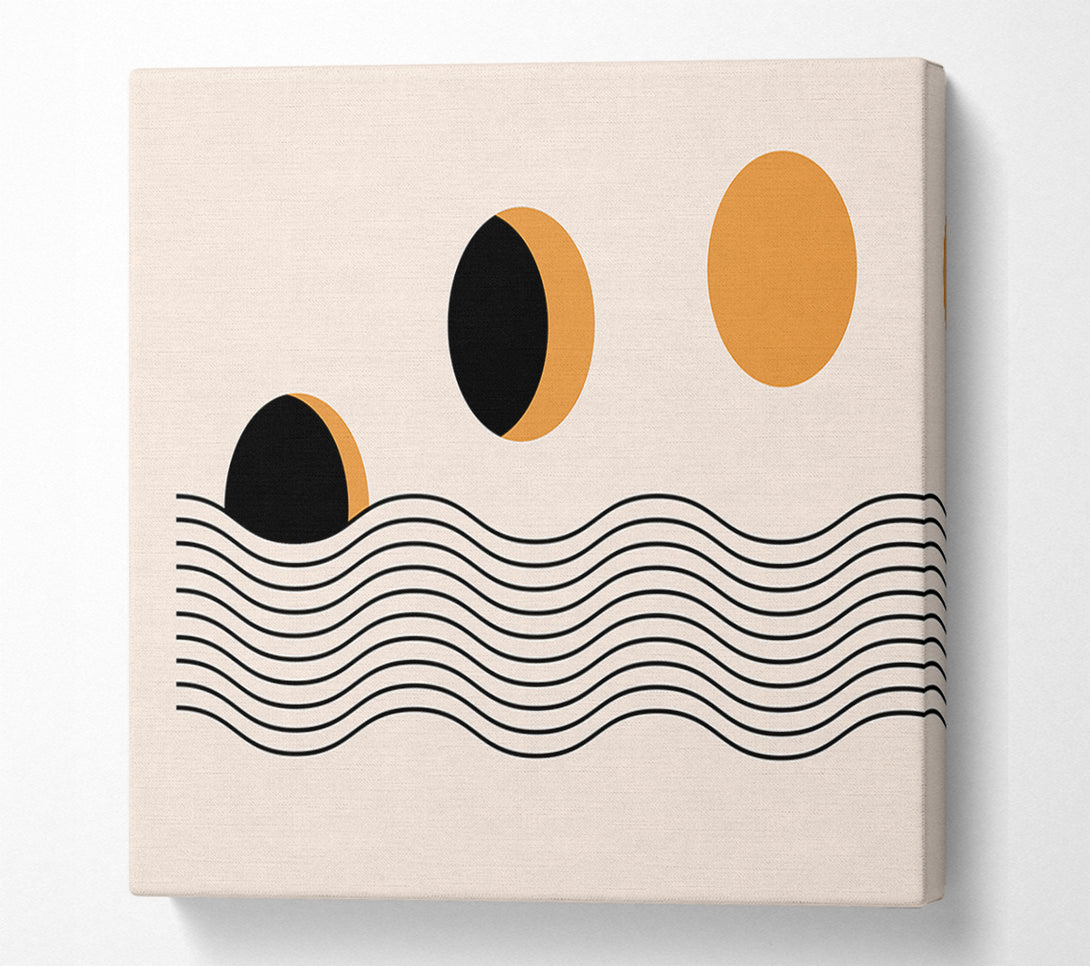  A Canvas Print of The Sun Above The Sea Canvas Wall Art