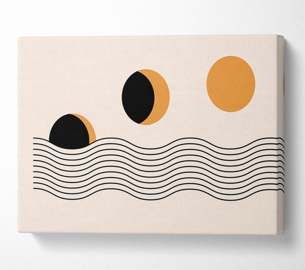  A Canvas Print of The Sun Above The Sea Canvas Wall Art
