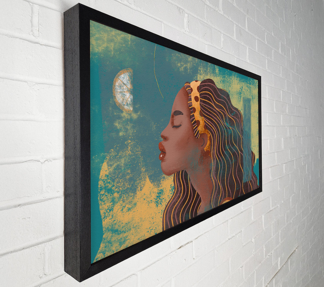  A Canvas Print of The Woman In Flowers Canvas Art