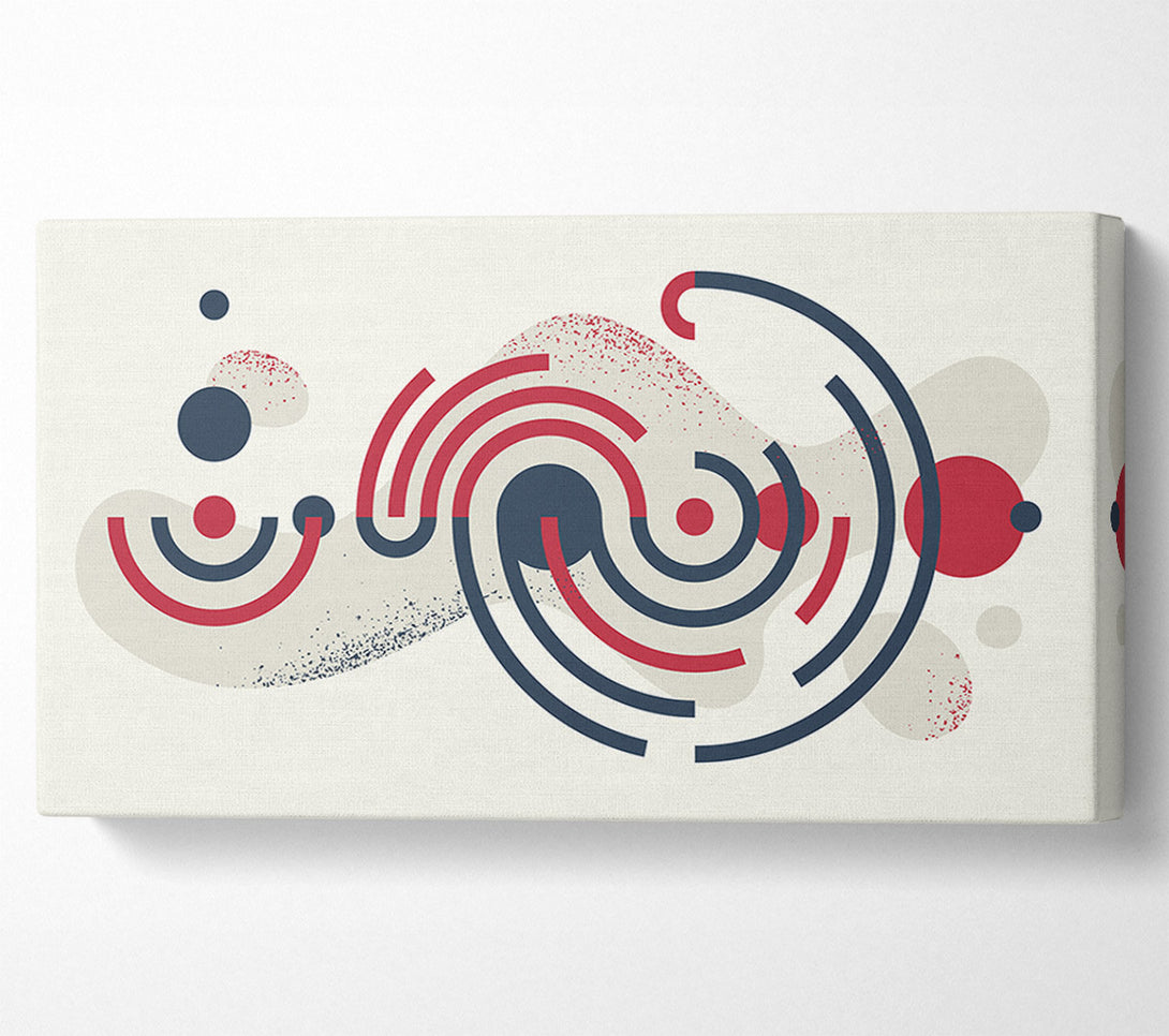  A Canvas Print of Circular Lines Of Space Canvas Print