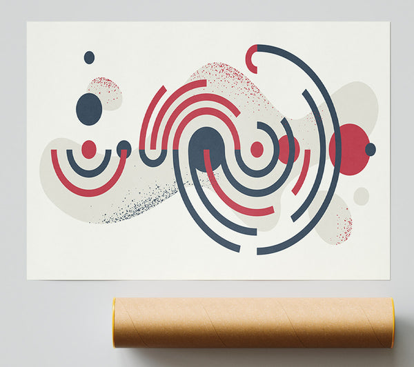 Circular Lines Of Space Poster