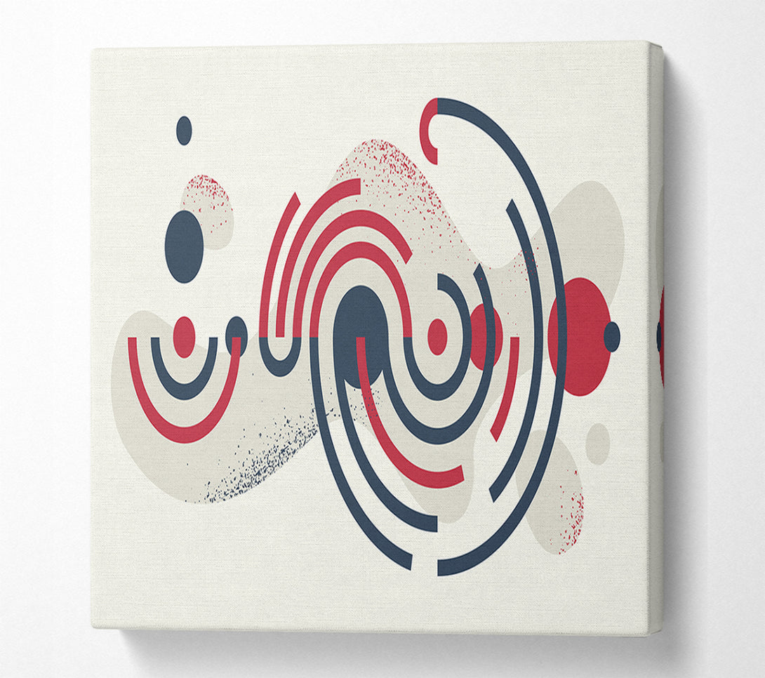 A Canvas Print of Circular Lines Of Space Canvas Print