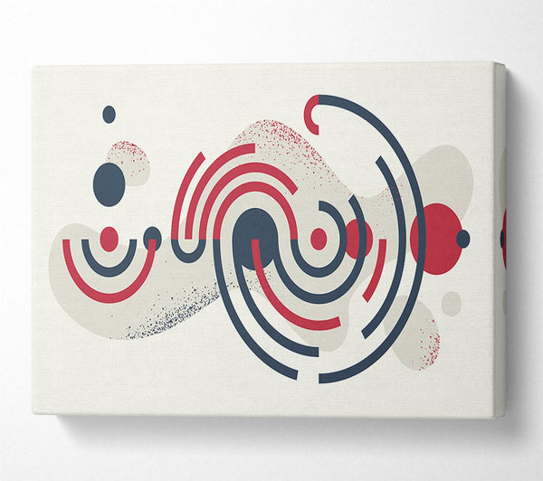  A Canvas Print of Circular Lines Of Space Canvas Print