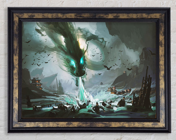The Ice Dragon Framed Print
