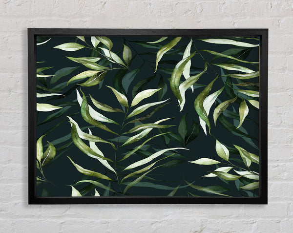 Green Leaves Of Plenty Framed Print