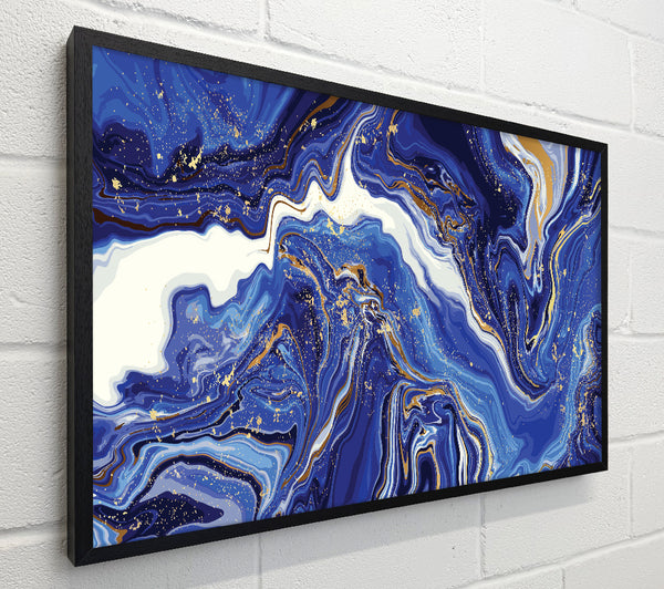 Blue And White Paint Mix