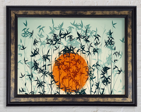 The Trees Above The Japanese Trees Framed Print
