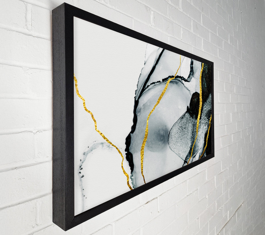  A Canvas Print of The Black Stone Glitter Canvas Wall Art