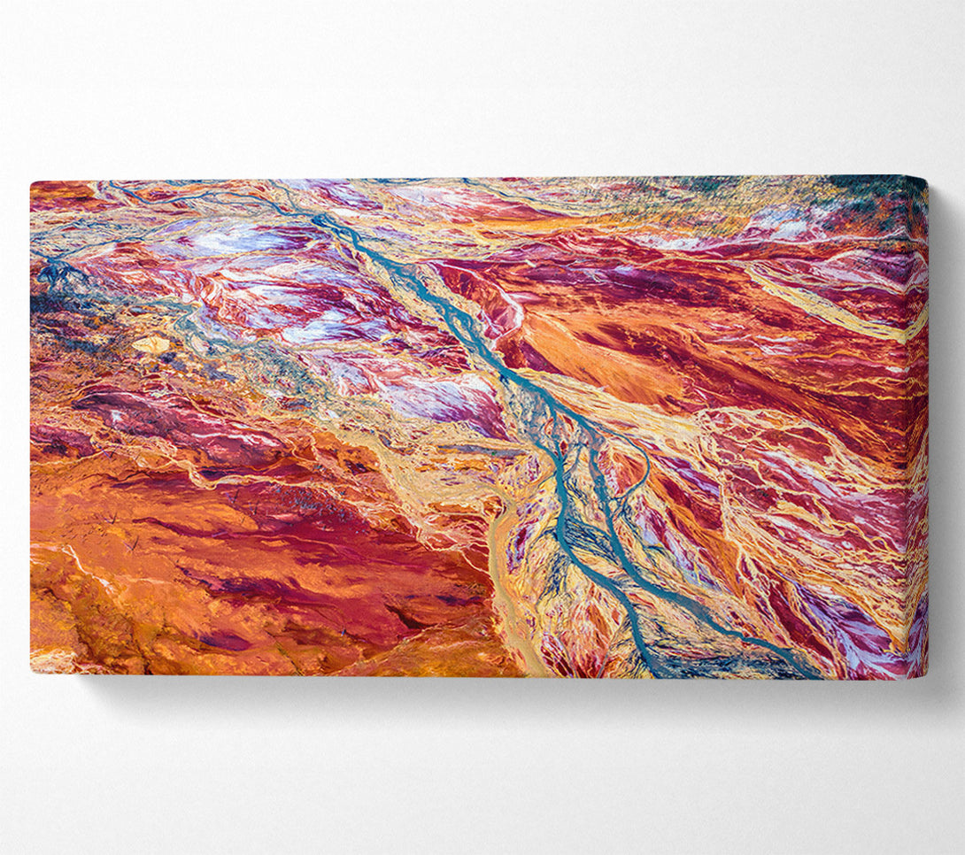  A Canvas Print of The Mountain River System Canvas Print