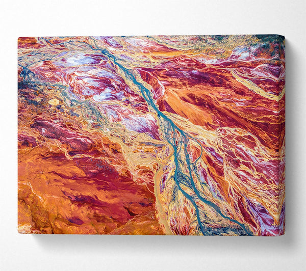  A Canvas Print of The Mountain River System Canvas Print