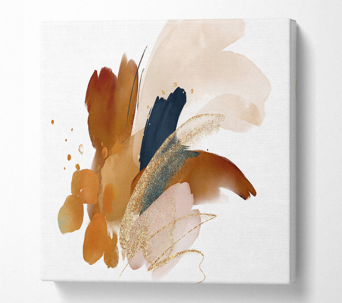  A Canvas Print of Natural Brush Strokes Canvas Wall Art