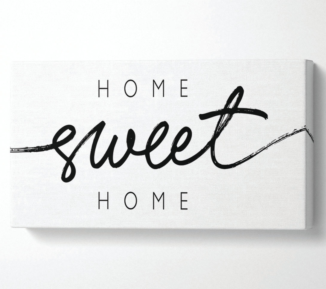  A Canvas Print of Home Sweet Home Quirky Canvas Wall Art