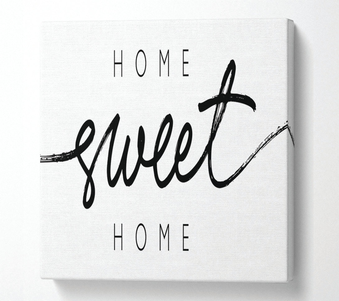  A Canvas Print of Home Sweet Home Quirky Canvas Wall Art