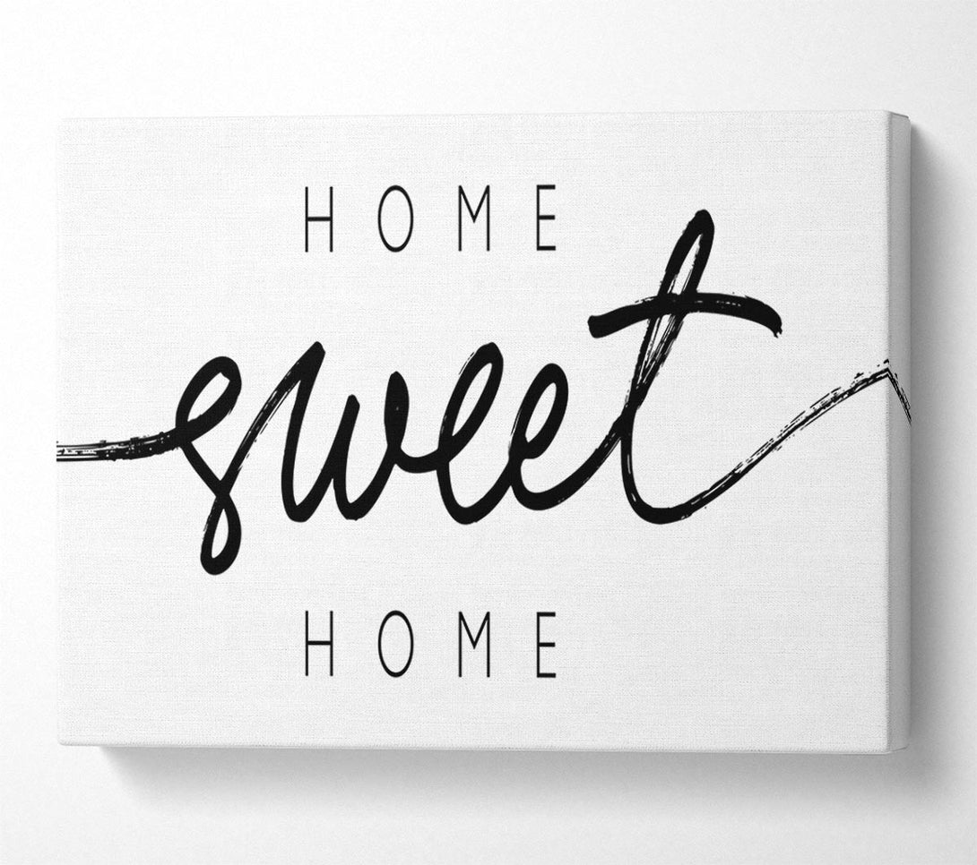  A Canvas Print of Home Sweet Home Quirky Canvas Wall Art