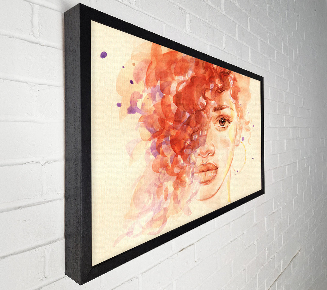  A Canvas Print of The Face Of Watercolour Canvas Art