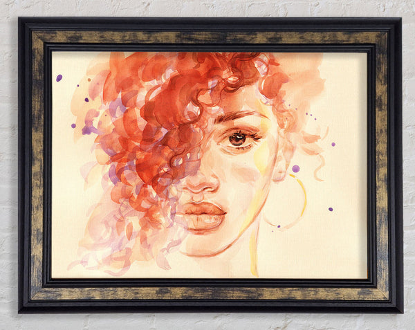 The Face Of Watercolour Framed Print