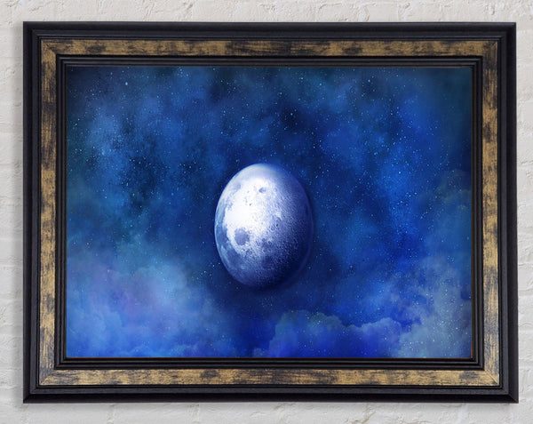 The Blue Moon Beauty Framed Print