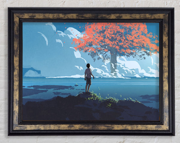 The River To The Tree Framed Print