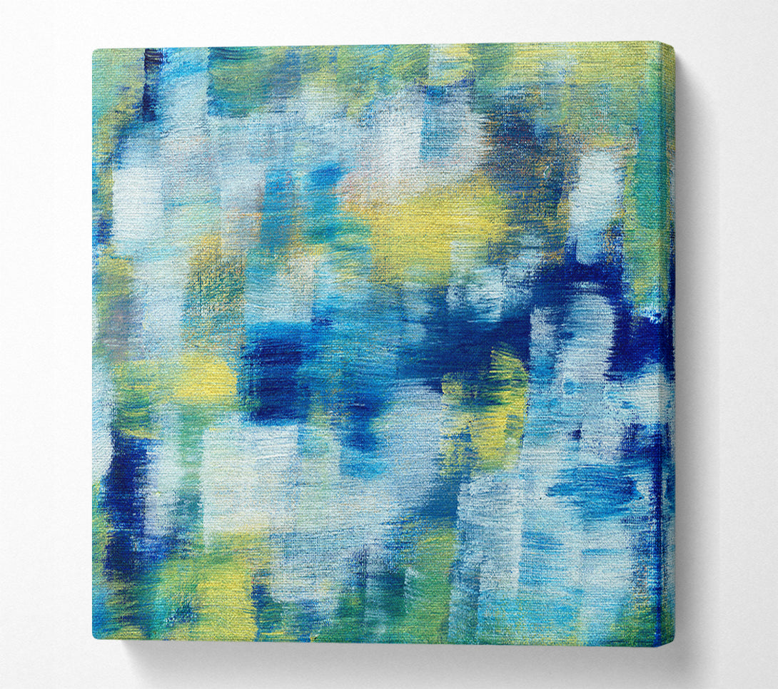  A Canvas Print of Smudges Of Colour Canvas Wall Art