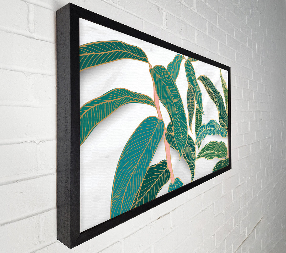  A Canvas Print of The Leaves Of A Branch Canvas Wall Art