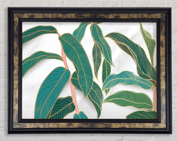 The Leaves Of A Branch Framed Print