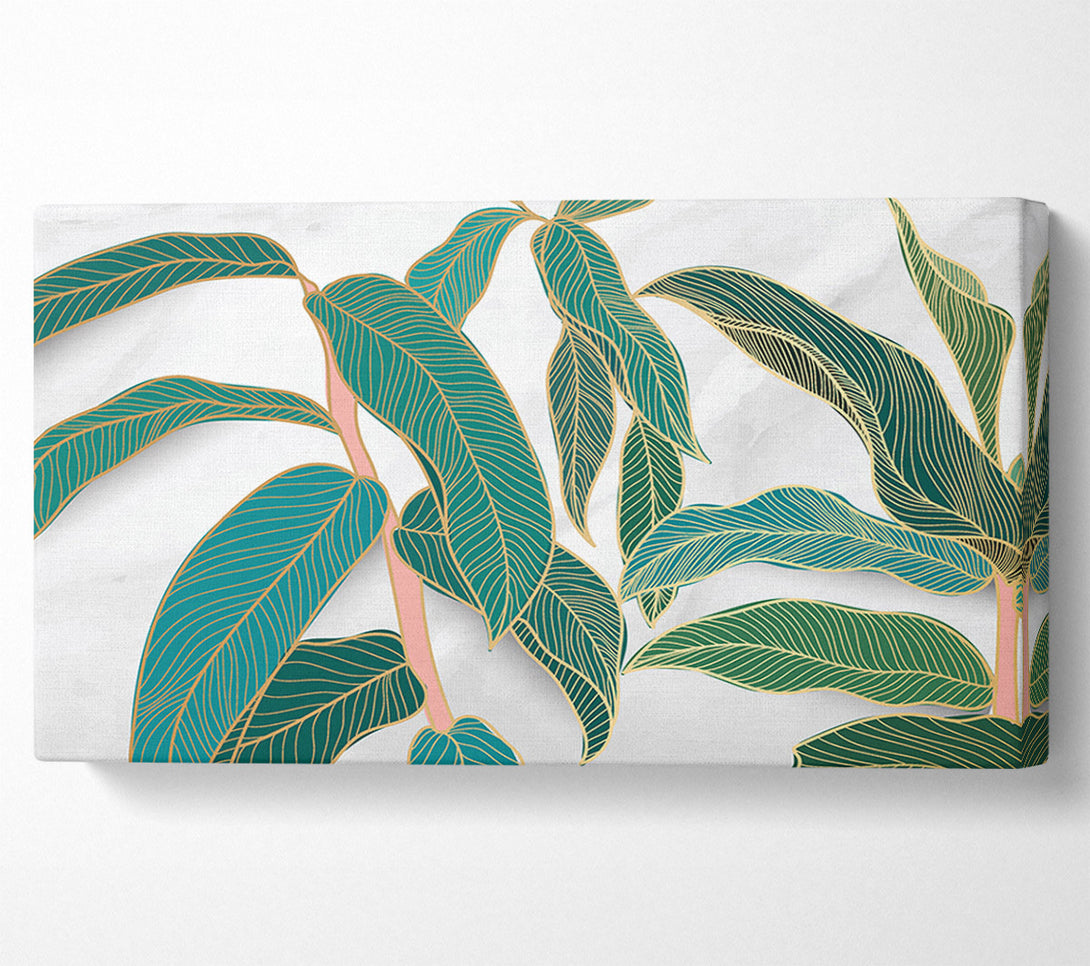  A Canvas Print of The Leaves Of A Branch Canvas Wall Art